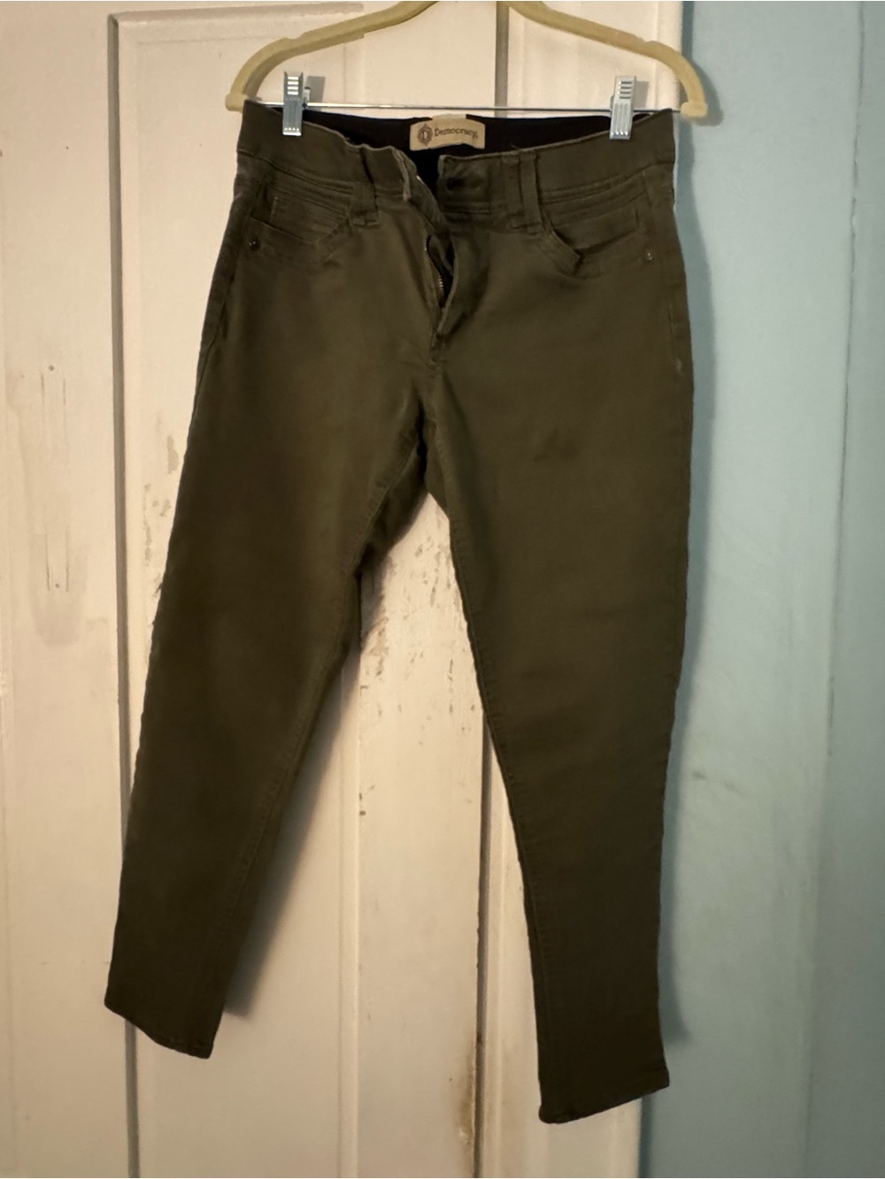 Democracy Olive Green Skinny Jeans